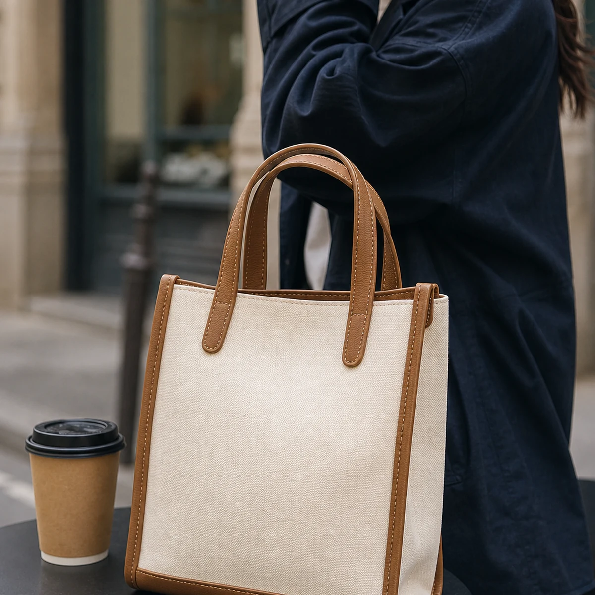 Elle Small Canvas Tote Bag