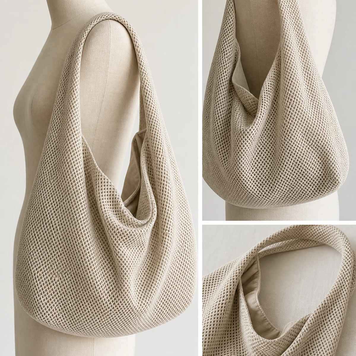 Siri Mesh Hobo Bag